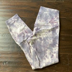 Purple tie dye lululemon aligns 25”